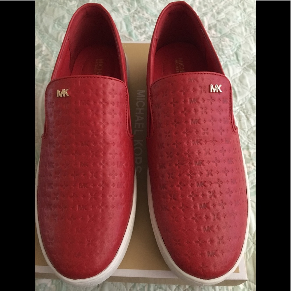 NWT! Michael Kors Keaton Slip on Embossed